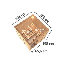 Dimensions d''un sauna en bois