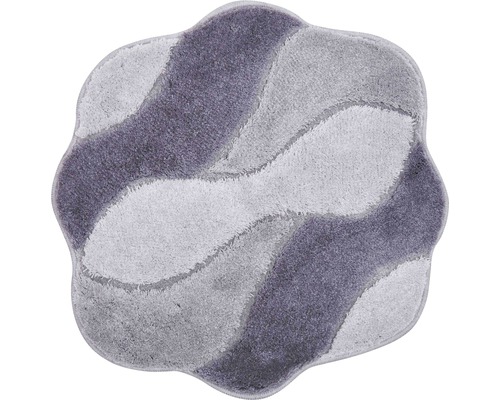 Dekorativer Badteppich mit wellenförmigem Muster