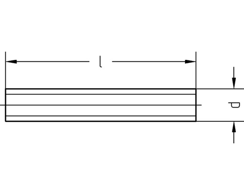 Schéma d''une poutre avec indication de longueur