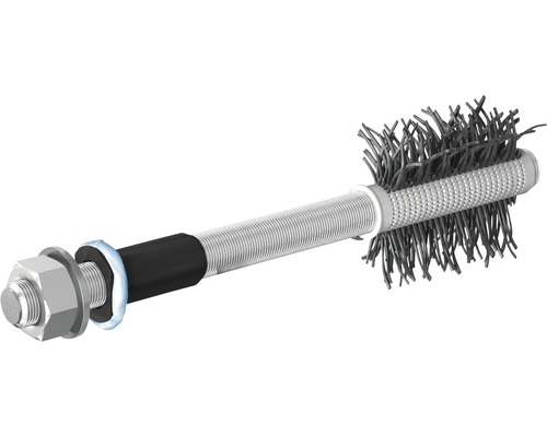 Outil de nettoyage avec brosse, vis, écrou et joint