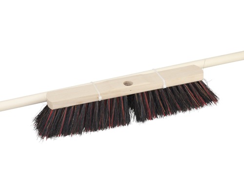 Balai avec manche en bois et poils