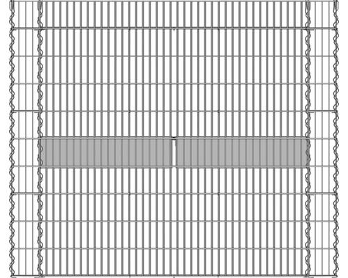 Clôture métallique avec des montants horizontaux et verticaux