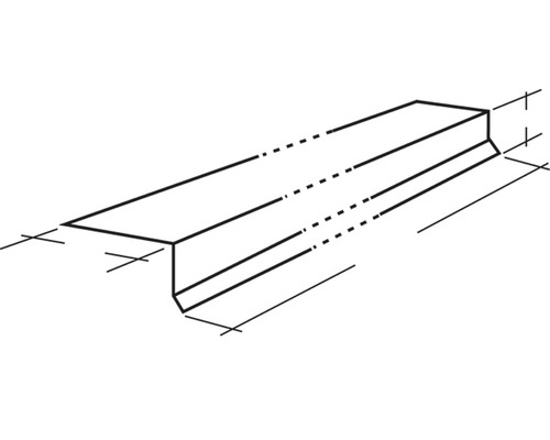 Skizze eines Dachrandprofils zur Bauplanung