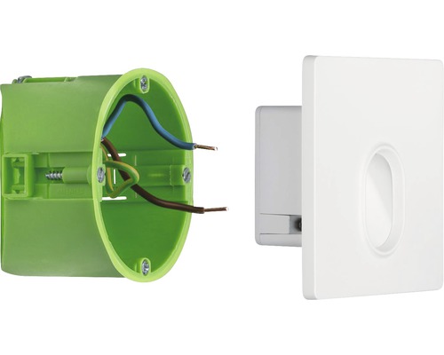 Unterputzdose mit Abdeckung für Elektroinstallation