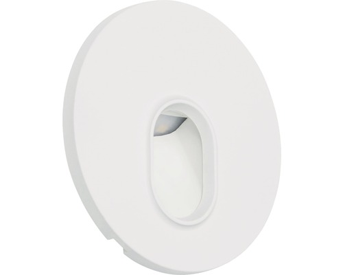 Runde Wandleuchte mit ovaler Öffnung für indirektes Licht