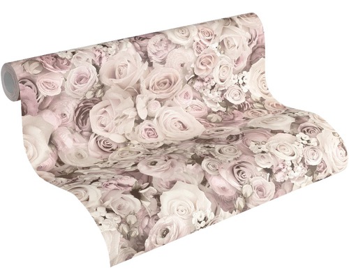 Tapetenrolle mit Rosenmuster