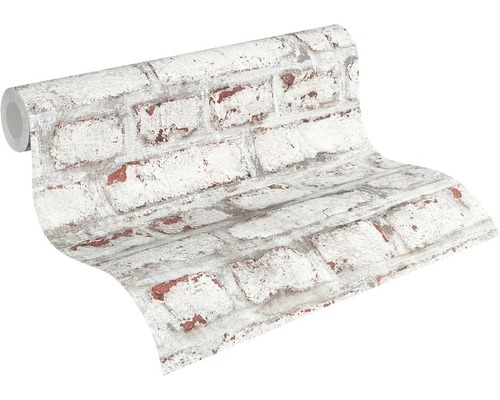 Rouleau de papier peint avec motif de briques