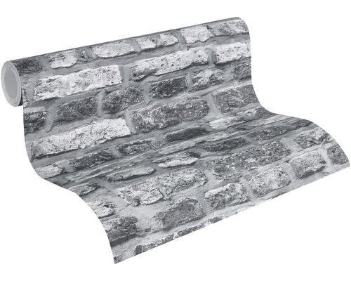 Rouleau de papier peint avec motif de mur de pierre