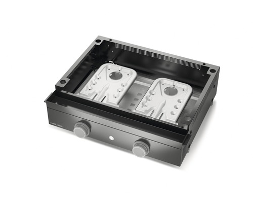 Gril avec deux corps de chauffe