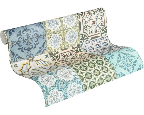 Tapetenrolle mit Fliesenmuster