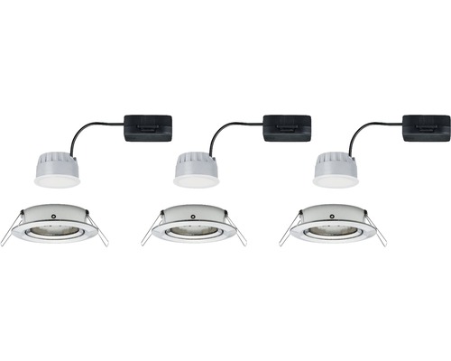 Drei LED Einbauspots mit Anschlussbox