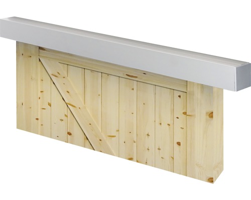 Ferrure de porte coulissante en alu pour porte en bois Selir Ferrure de porte coulissante en alu pour porte en bois Selir
