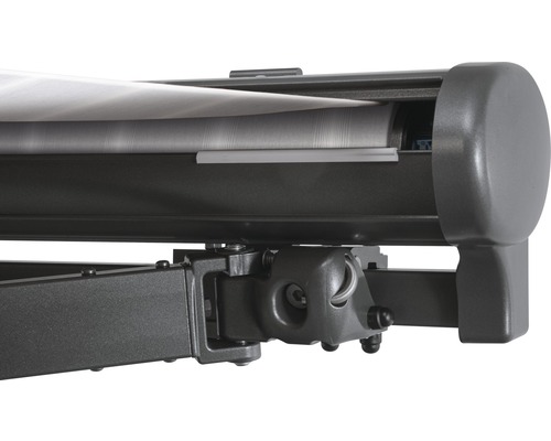 Vue détaillée d''un store banne à bras articulés