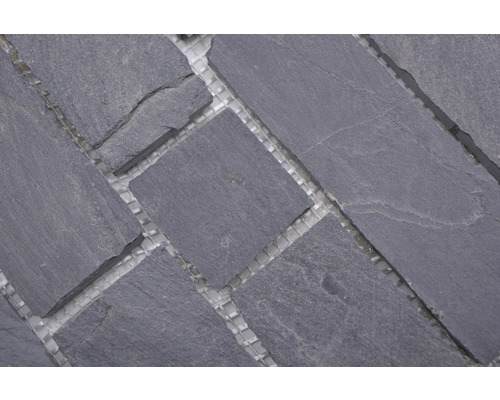 Gros plan de carreaux de mosaïque en ardoise