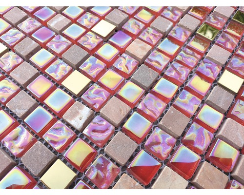 Mosaikfliesen mit verschiedenen Oberflächen
