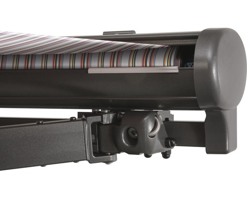 Vue détaillée d''un store rayé