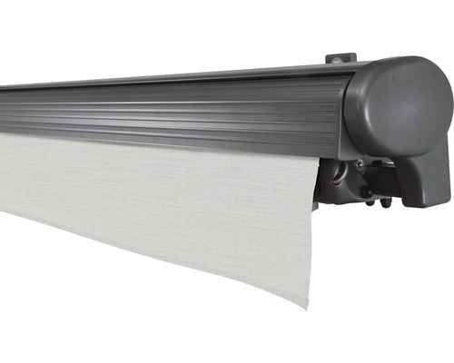 Store banne avec revêtement en tissu clair