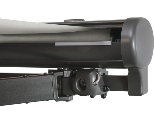 Vue détaillée d''un store banne avec bras articulé