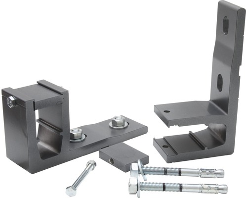 Supports métalliques et boulons pour le montage