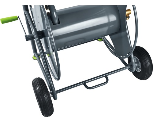 Schlauchtrommelwagen mit Rädern und Handkurbel