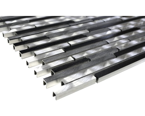 Mosaikfliese aus Aluminium und Metall