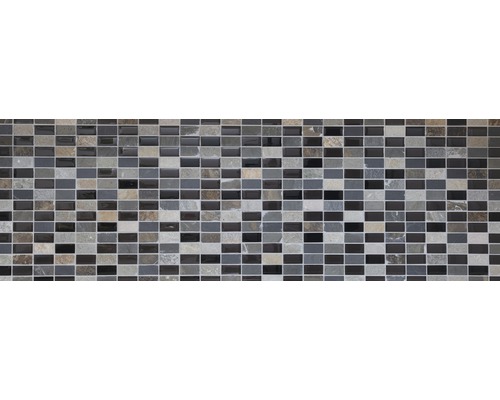 Mosaikfliese mit Glas- und Steinoptik