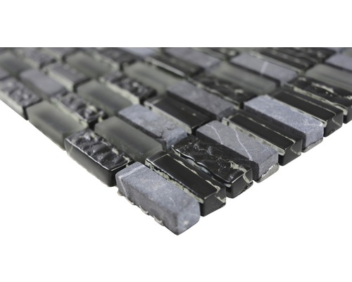 Mosaikfliese aus Glas und Stein