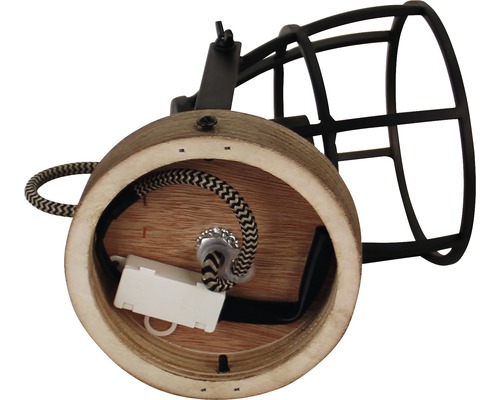 Plafonnier avec abat-jour en treillis métallique