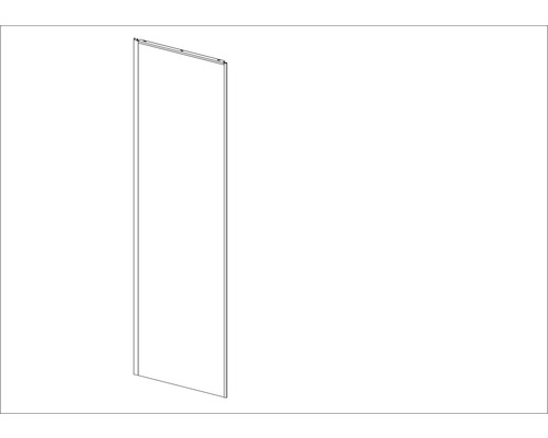 Aurlane Rückwandpanel rechts blau BSP136_4R für Komplettdusche CAB136