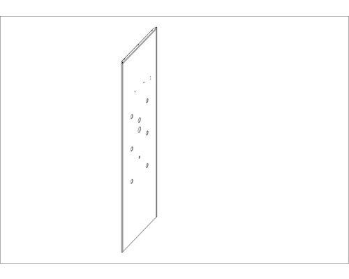 Aurlane Zentrales Duschpanel blau BSP136_5 für Komplettdusche CAB136