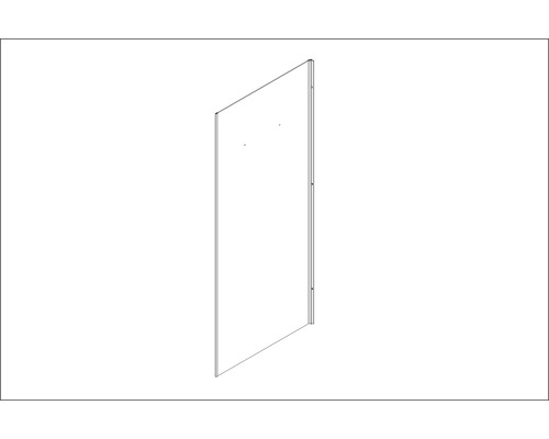 Aurlane Rückwandpanel links blau BSP147_4L für Komplettdusche CAB147