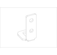 Équerre de fixation Aurlane DE106 pour douche complète receveurs de douche