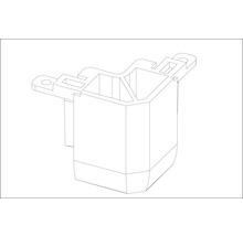 Support en plastique en perspective