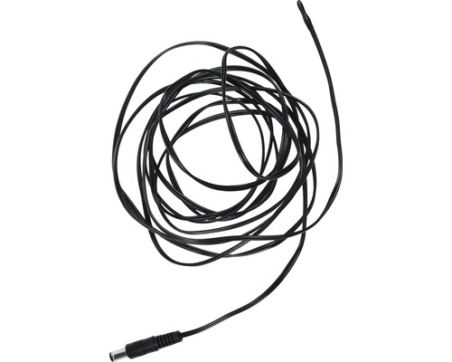 Câble de capteur noir avec connecteur