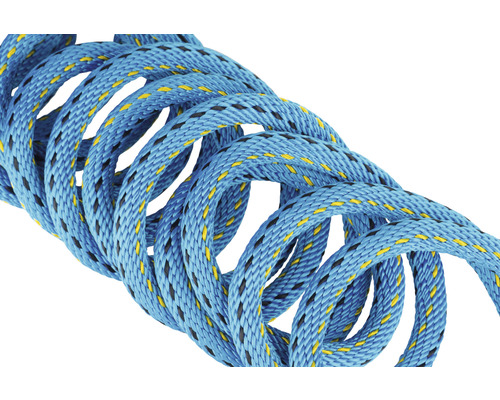 Corde bleue en plastique