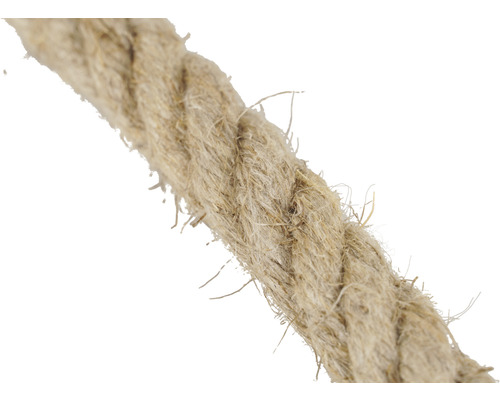 Gros plan d''une corde de chanvre torsadée