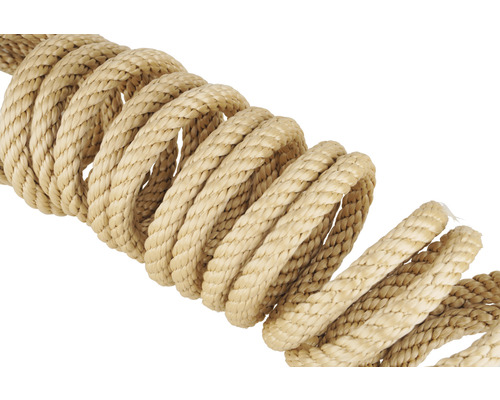 Corde tressée en fibres naturelles