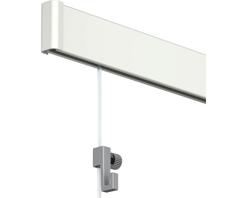 Aufhängesystem All-In-One Click Rail 2 m weiss-0