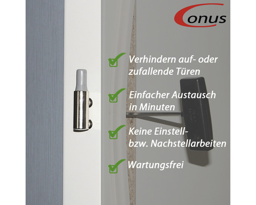 Türfeststeller zur Vermeidung von zufallenden Türen
