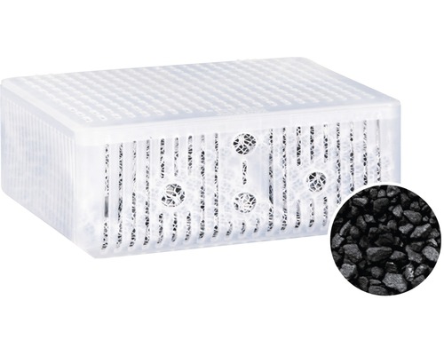 Déshumidificateur avec granulés dans un récipient transparent