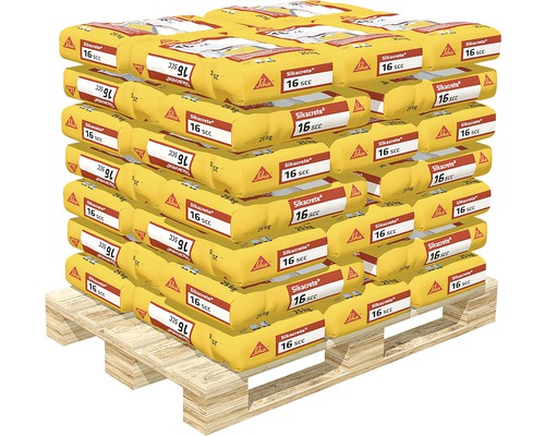 Palette de plusieurs sacs de mortier Sika