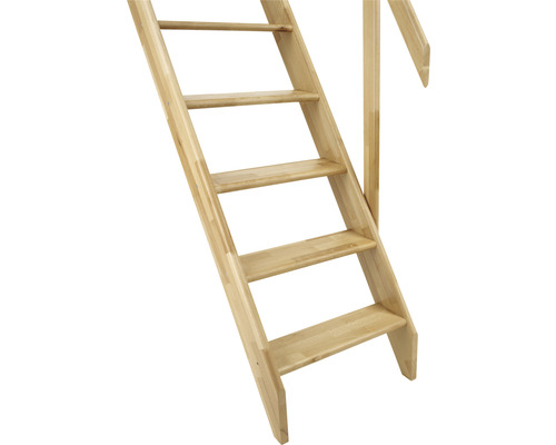 Escalier en bois avec rampe