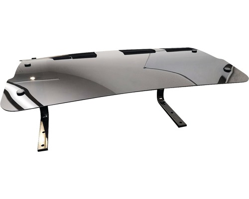 Déflecteur de vent en acier avec support