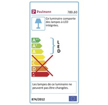 Logo Paulmann. Ce luminaire contient des lampes LED intégrées. Les lampes de ce luminaire ne peuvent pas être changées.