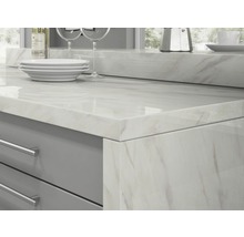 Plan de travail de cuisine Piccante marbre Fontia haute brillance 3600x600x38 mm-thumb-17