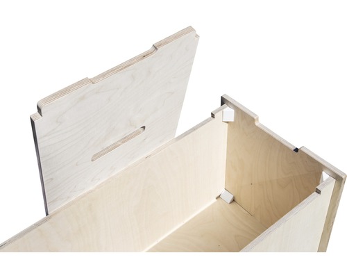 Holzkiste mit Deckel für Lagerung