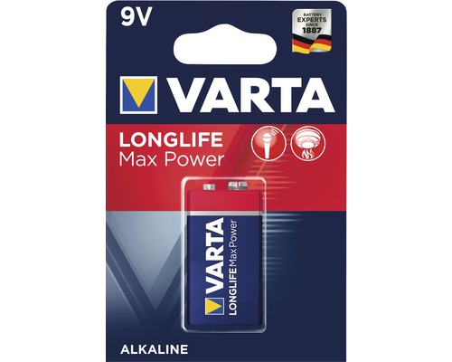 Varta Longlife Max Power 9V Alkaline Batterie