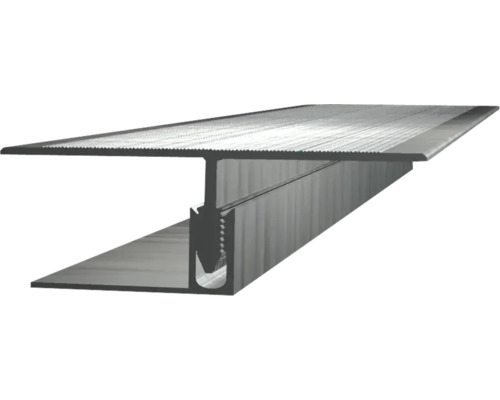 Barre de seuil/Profilé de raccordement Konsta aluminium pour épaisseur de planches de 20 à 26 mm 22,5x60x2500 mm