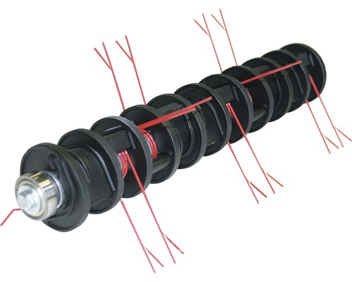 Tête de fil rotative pour coupe-bordures avec fils de nylon