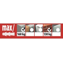 Chevilles à expansion en laiton Tox Metrix M10/32, 25 pièces
